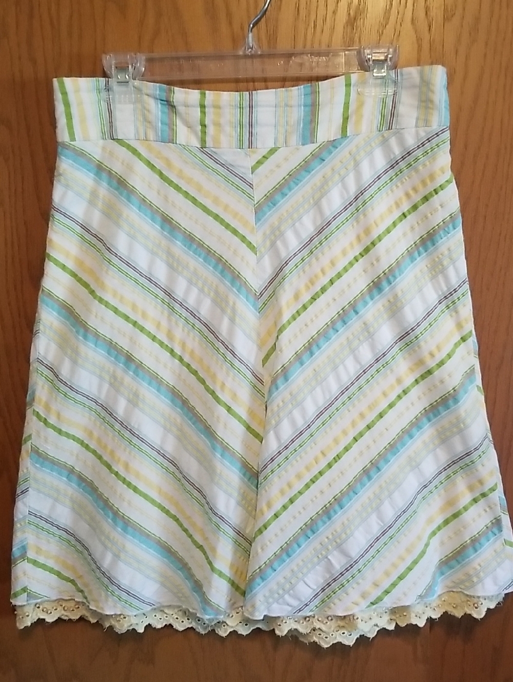 Forever 21 White A-Line Skirt, Size M